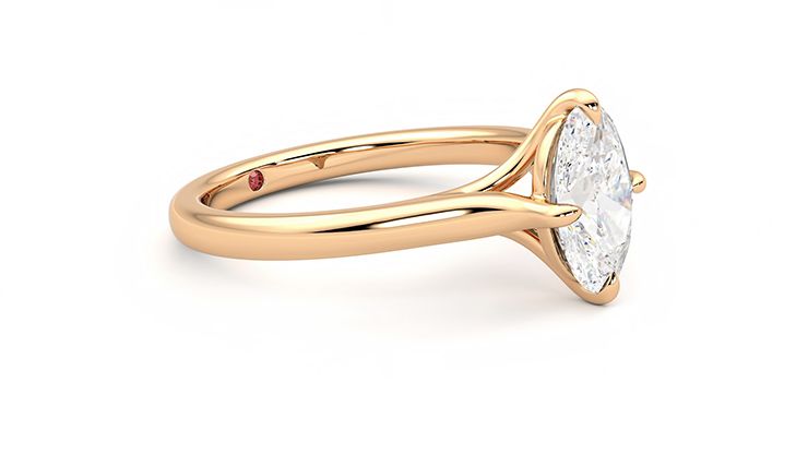 Taylor & Hart Joy Oval Engagement Ring 360 degree image 6