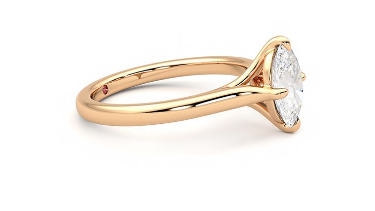 Taylor & Hart Joy Oval Engagement Ring 360 degree image 7