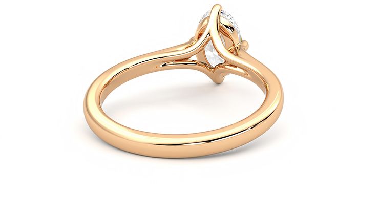 Taylor & Hart Joy Oval Engagement Ring 360 degree image 13
