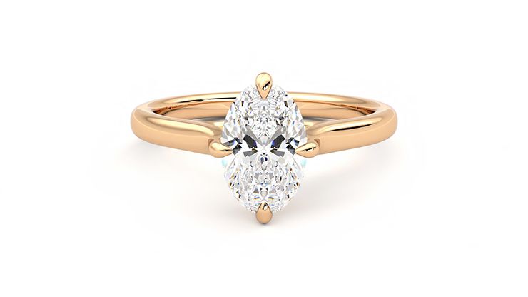 Taylor & Hart Joy Oval Engagement Ring 360 degree image 29