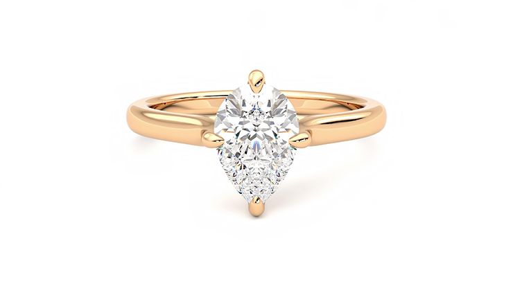 Taylor & Hart Joy Pear Engagement Ring 360 degree image 0