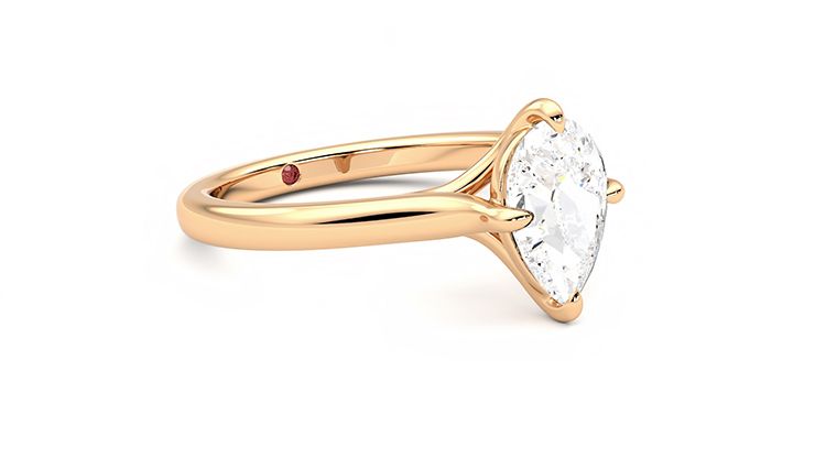 Taylor & Hart Joy Pear Engagement Ring 360 degree image 6