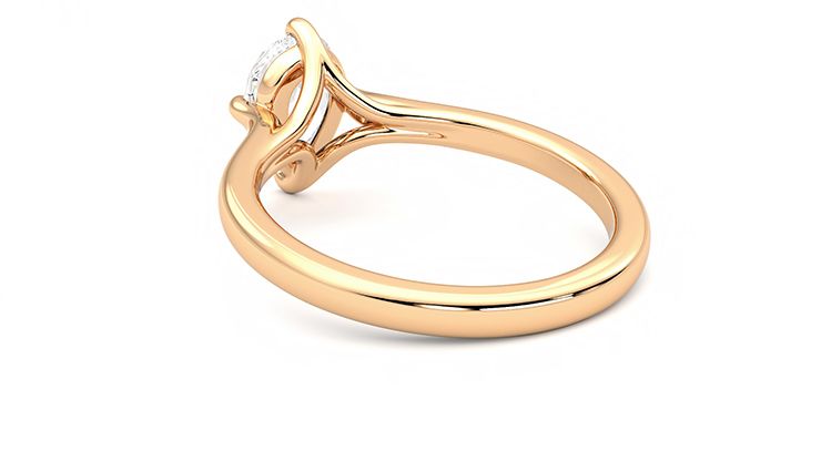 Taylor & Hart Joy Pear Engagement Ring 360 degree image 17