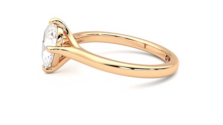 Taylor & Hart Joy Pear Engagement Ring 360 degree image 21