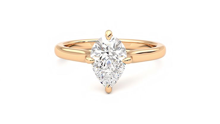 Taylor & Hart Joy Pear Engagement Ring 360 degree image 29
