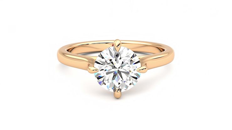 Taylor & Hart Joy Round Engagement Ring 360 degree image 1
