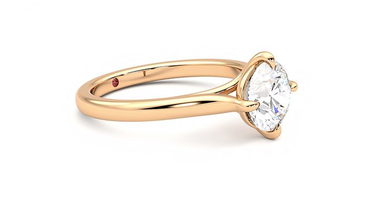 Taylor & Hart Joy Round Engagement Ring 360 degree image 7