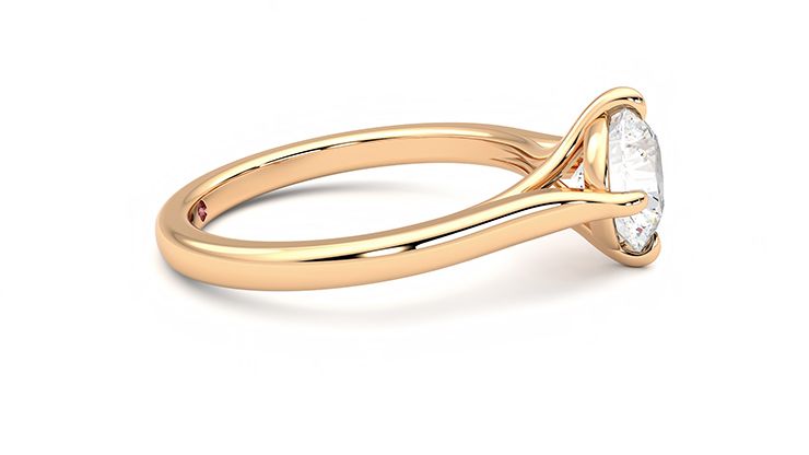 Taylor & Hart Joy Round Engagement Ring 360 degree image 9