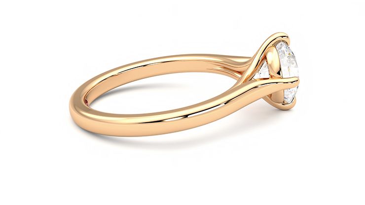 Taylor & Hart Joy Round Engagement Ring 360 degree image 10