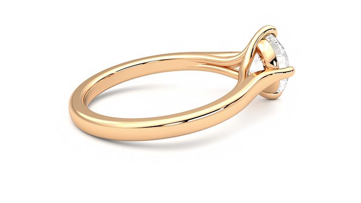 Taylor & Hart Joy Round Engagement Ring 360 degree image 11