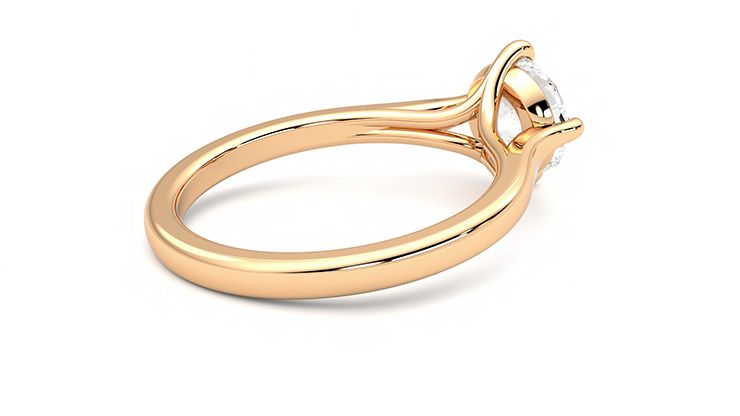 Taylor & Hart Joy Round Engagement Ring 360 degree image 12