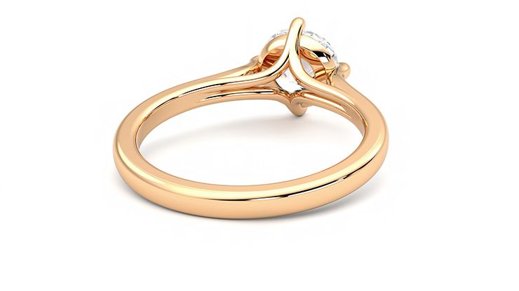 Taylor & Hart Joy Round Engagement Ring 360 degree image 14