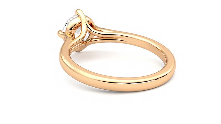 Taylor & Hart Joy Round Engagement Ring 360 degree image 17