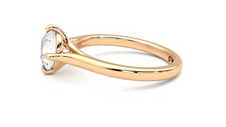 Taylor & Hart Joy Round Engagement Ring 360 degree image 21