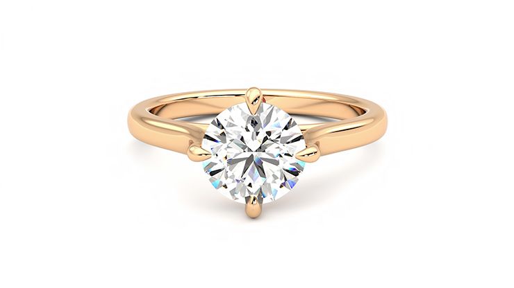 Taylor & Hart Joy Round Engagement Ring 360 degree image 29