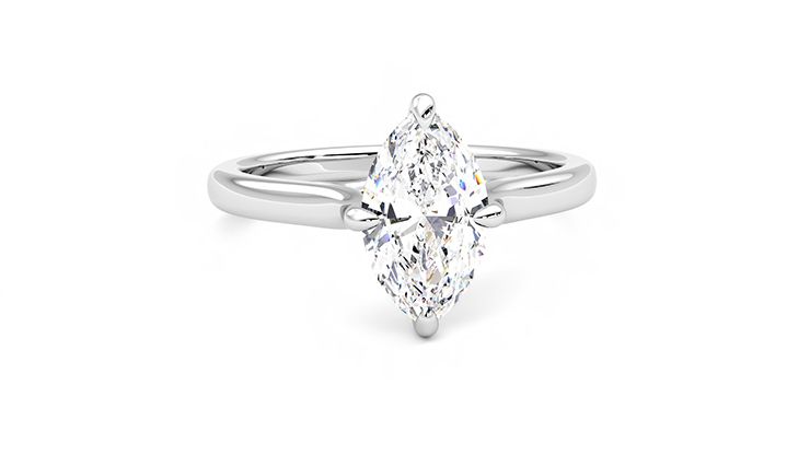 Taylor & Hart Joy Marquise Engagement Ring 360 degree image 2