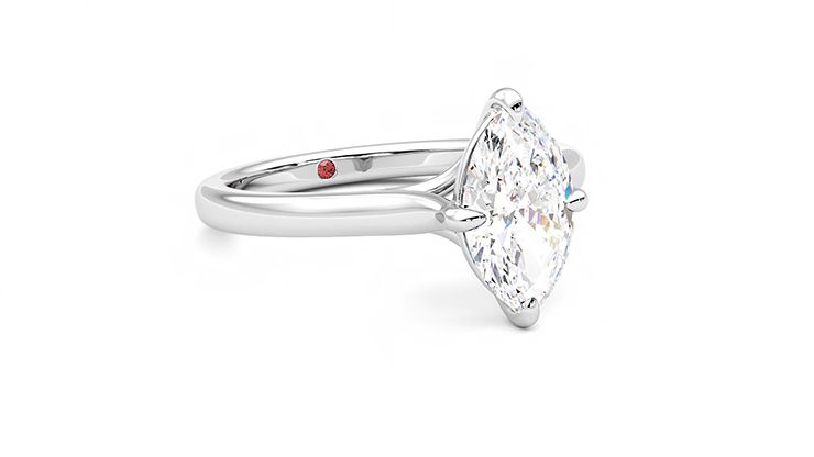 Taylor & Hart Joy Marquise Engagement Ring 360 degree image 5