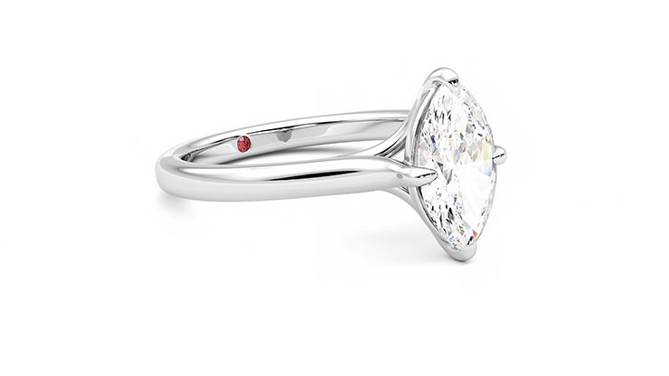 Taylor & Hart Joy Marquise Engagement Ring 360 degree image 6