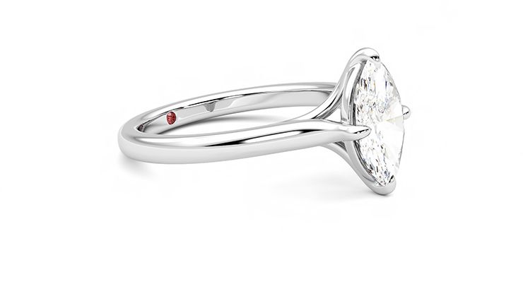 Taylor & Hart Joy Marquise Engagement Ring 360 degree image 7