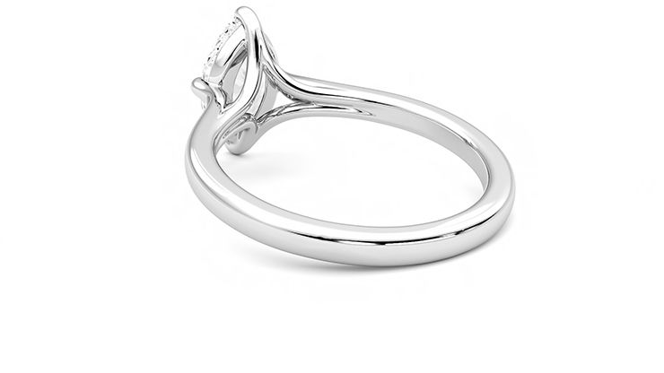 Taylor & Hart Joy Marquise Engagement Ring 360 degree image 17