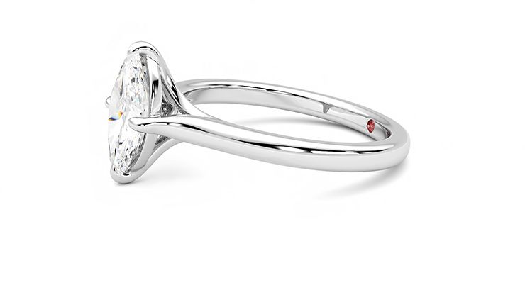 Taylor & Hart Joy Marquise Engagement Ring 360 degree image 22