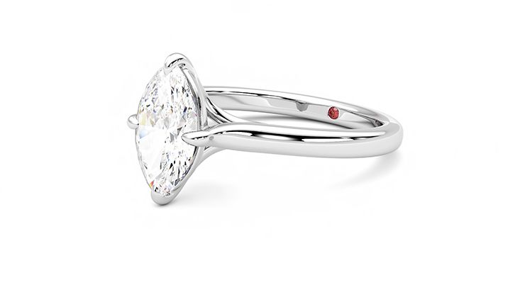 Taylor & Hart Joy Marquise Engagement Ring 360 degree image 24