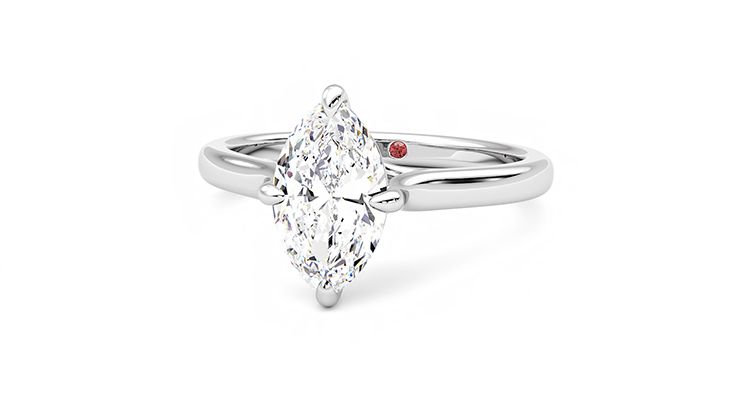 Taylor & Hart Joy Marquise Engagement Ring 360 degree image 27