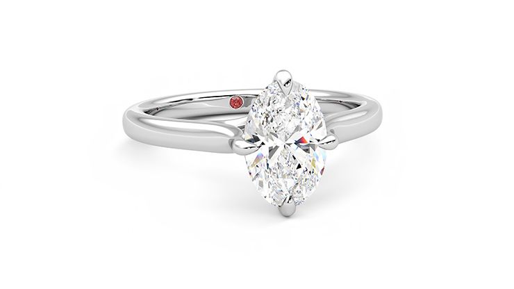 Taylor & Hart Joy Oval Engagement Ring 360 degree image 2