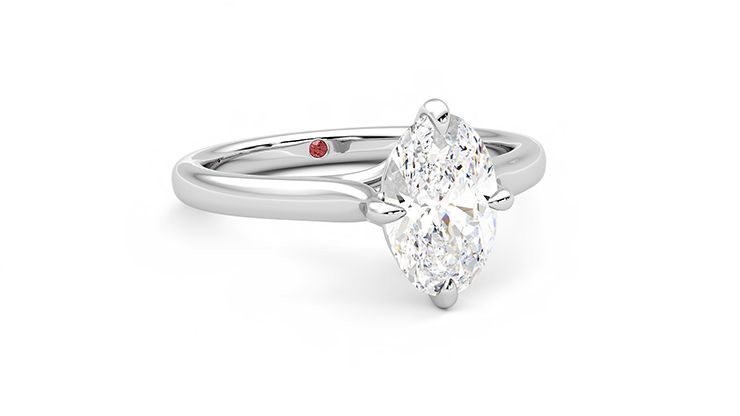 Taylor & Hart Joy Oval Engagement Ring 360 degree image 3