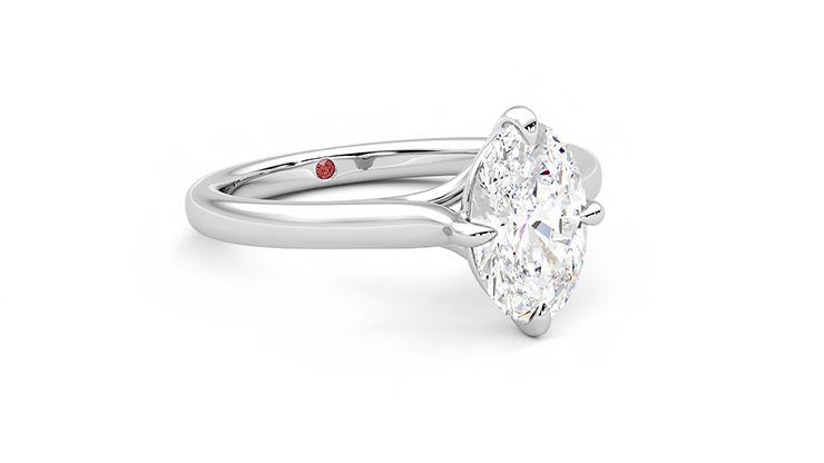 Taylor & Hart Joy Oval Engagement Ring 360 degree image 4