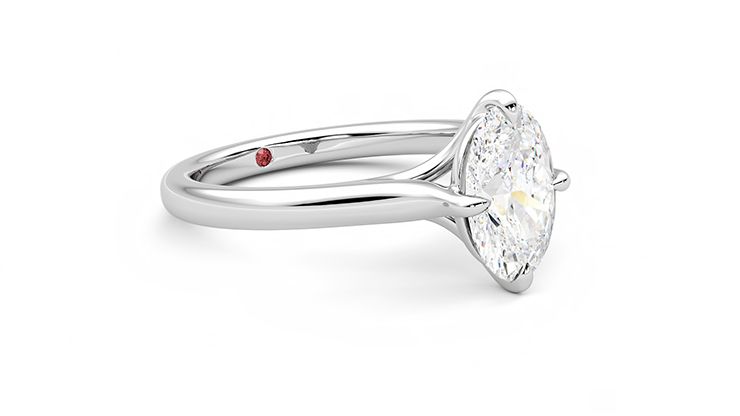 Taylor & Hart Joy Oval Engagement Ring 360 degree image 5