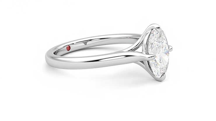 Taylor & Hart Joy Oval Engagement Ring 360 degree image 6