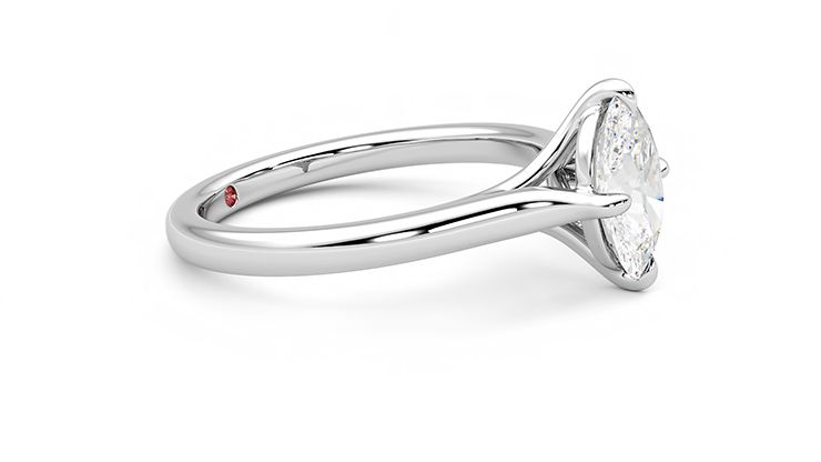 Taylor & Hart Joy Oval Engagement Ring 360 degree image 7