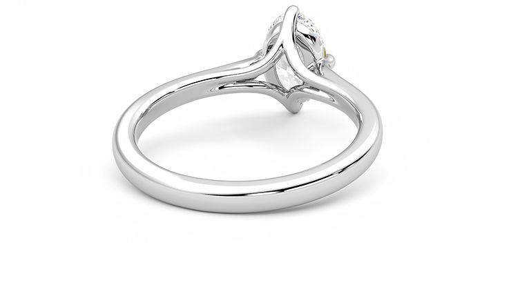 Taylor & Hart Joy Oval Engagement Ring 360 degree image 13
