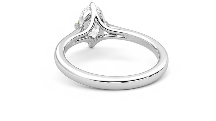 Taylor & Hart Joy Oval Engagement Ring 360 degree image 15