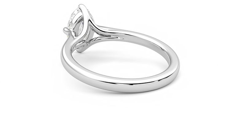 Taylor & Hart Joy Oval Engagement Ring 360 degree image 16