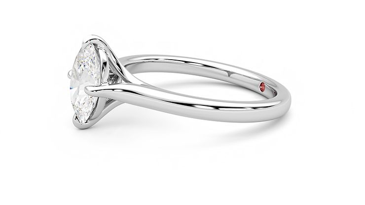 Taylor & Hart Joy Oval Engagement Ring 360 degree image 21