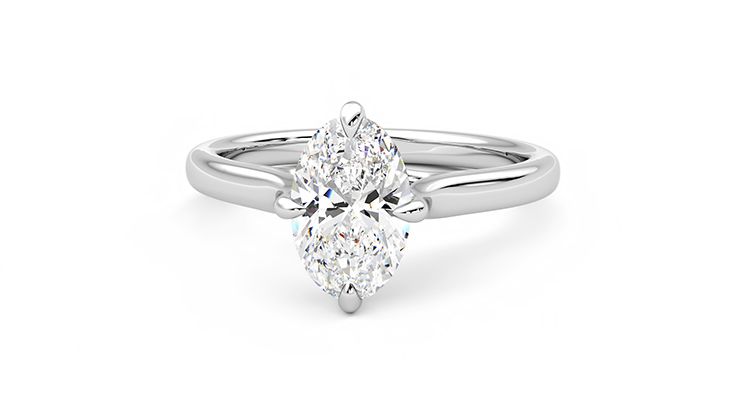 Taylor & Hart Joy Oval Engagement Ring 360 degree image 27