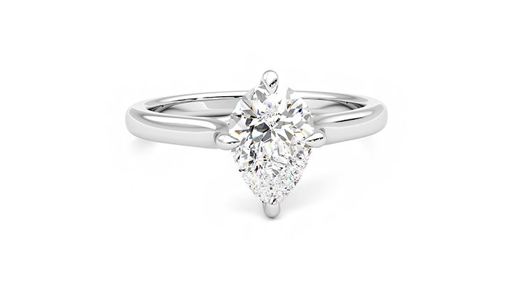 Taylor & Hart Joy Pear Engagement Ring 360 degree image 2