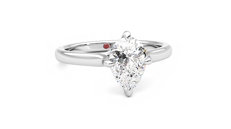 Taylor & Hart Joy Pear Engagement Ring 360 degree image 3