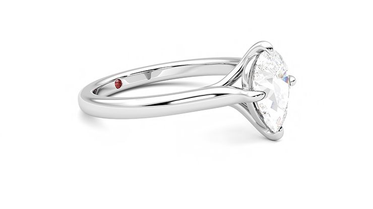 Taylor & Hart Joy Pear Engagement Ring 360 degree image 7