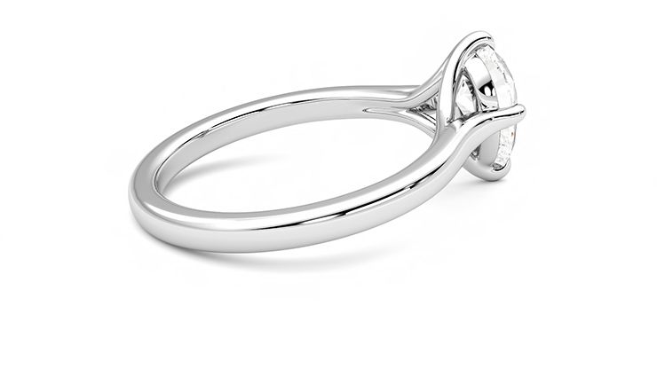 Taylor & Hart Joy Pear Engagement Ring 360 degree image 11