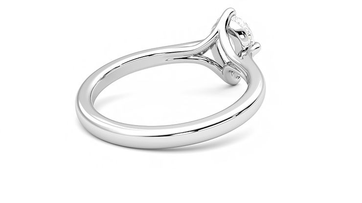 Taylor & Hart Joy Pear Engagement Ring 360 degree image 13