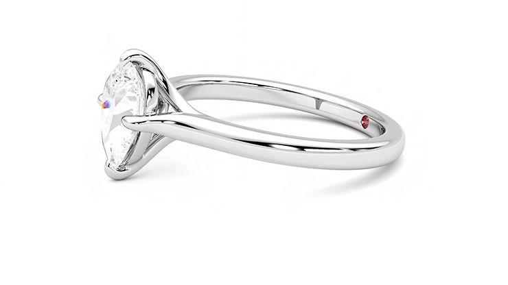 Taylor & Hart Joy Pear Engagement Ring 360 degree image 22