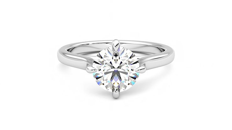 Taylor & Hart Joy Round Engagement Ring 360 degree image 0