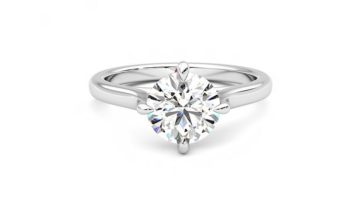 Taylor & Hart Joy Round Engagement Ring 360 degree image 1