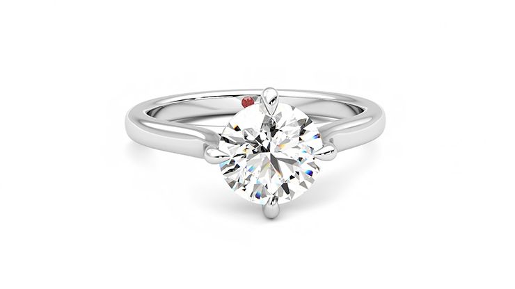 Taylor & Hart Joy Round Engagement Ring 360 degree image 2