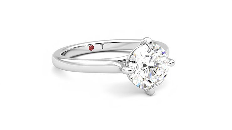 Taylor & Hart Joy Round Engagement Ring 360 degree image 5
