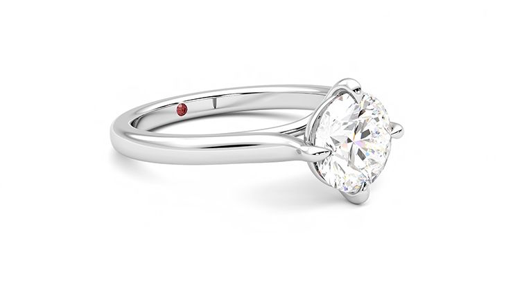 Taylor & Hart Joy Round Engagement Ring 360 degree image 6