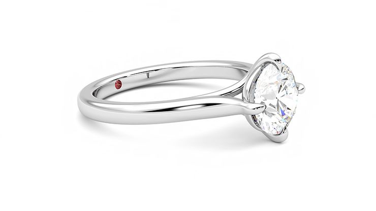 Taylor & Hart Joy Round Engagement Ring 360 degree image 7
